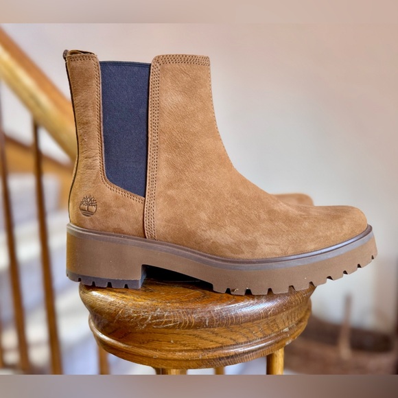NEW Timberland Womens Carnaby Cool Chelsea Boot - Tan Size 9 - Picture 12 of 12